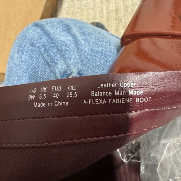 Franco Sarto Flexa Fabiene Leather Bootie Burgundy Size 9 - Picture 8 of 11